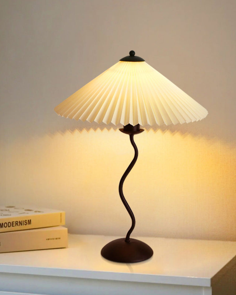 WOMO Wavy Pleated Table Lamp-WM8001