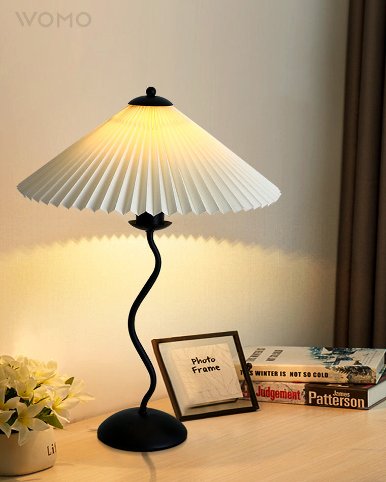 WOMO Wavy Pleated Table Lamp-WM8001