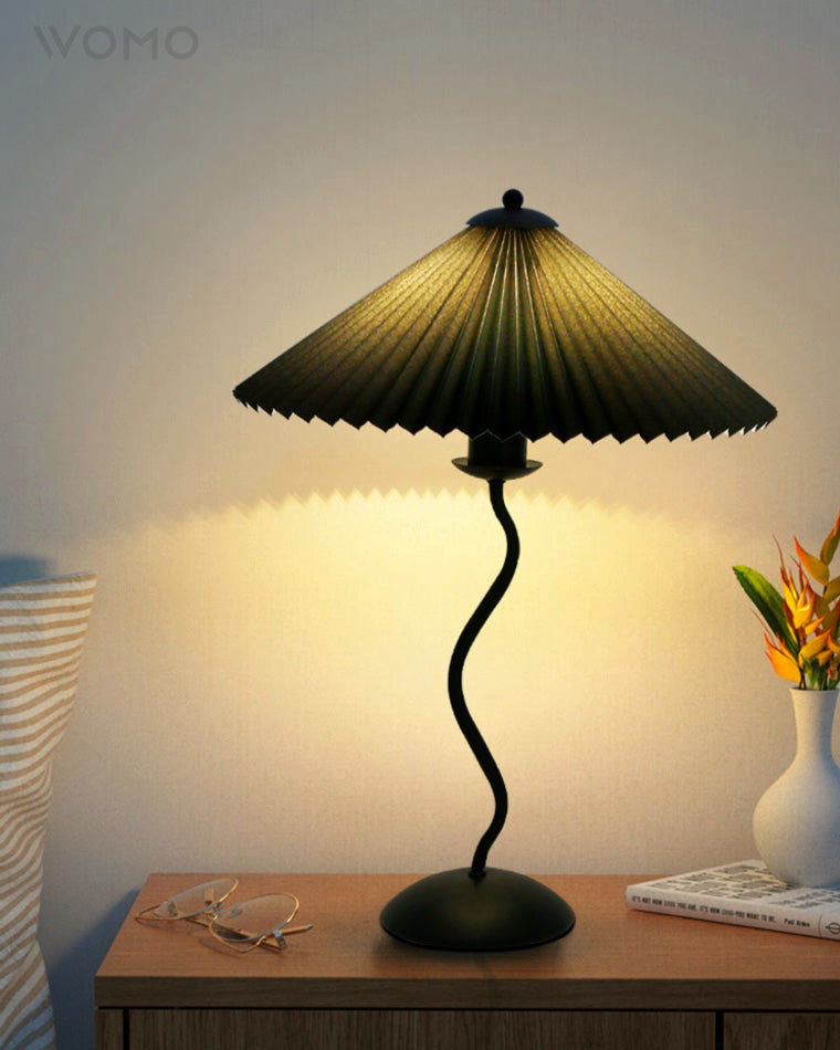 WOMO Wavy Pleated Table Lamp-WM8001