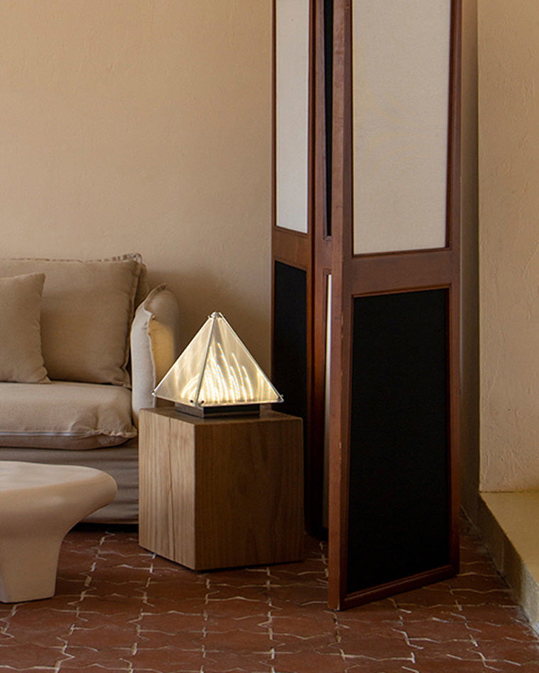 WOMO Pyramid Night Table Lamp-WM8005