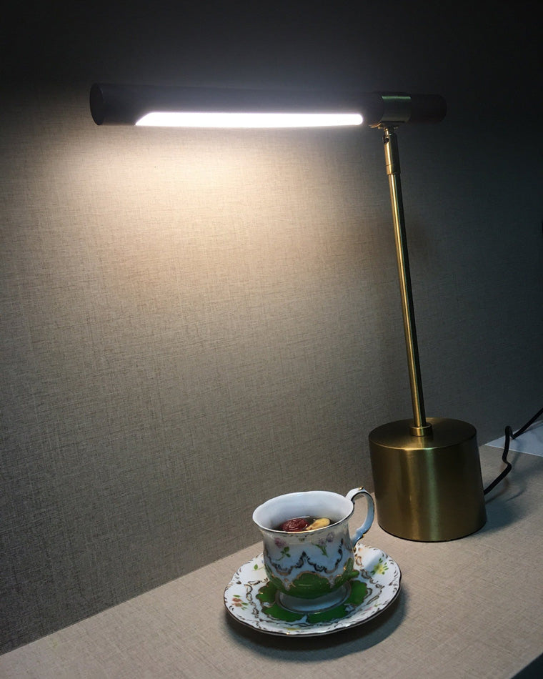 WOMO Walnut-lookalike Cantilever Table Lamp-WM8010