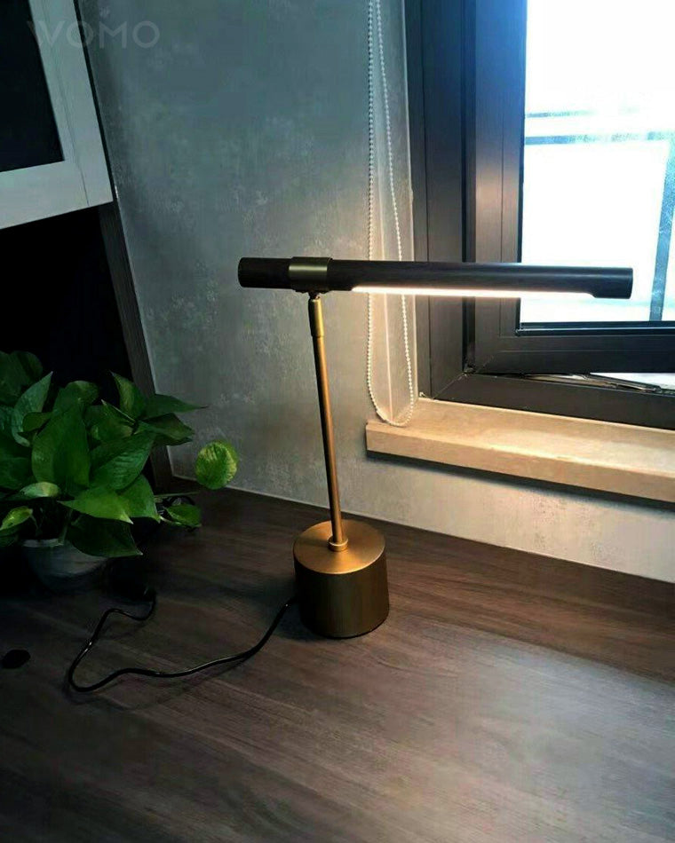 WOMO Walnut-lookalike Cantilever Table Lamp-WM8010