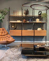 WOMO Smoked Glass Lantern Table Lamp-WM8012 thumbnail