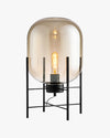 WOMO Smoked Glass Lantern Table Lamp-WM8012 thumbnail