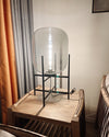 WOMO Smoked Glass Lantern Table Lamp-WM8012 thumbnail