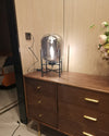 WOMO Smoked Glass Lantern Table Lamp-WM8012 thumbnail