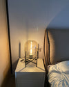 WOMO Smoked Glass Lantern Table Lamp-WM8012 thumbnail