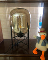 WOMO Smoked Glass Lantern Table Lamp-WM8012 thumbnail