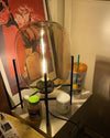 WOMO Smoked Glass Lantern Table Lamp-WM8012 thumbnail