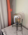 WOMO Smoked Glass Lantern Table Lamp-WM8012 thumbnail
