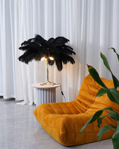 WOMO Feather Palm Tree Table Lamp-WM8016