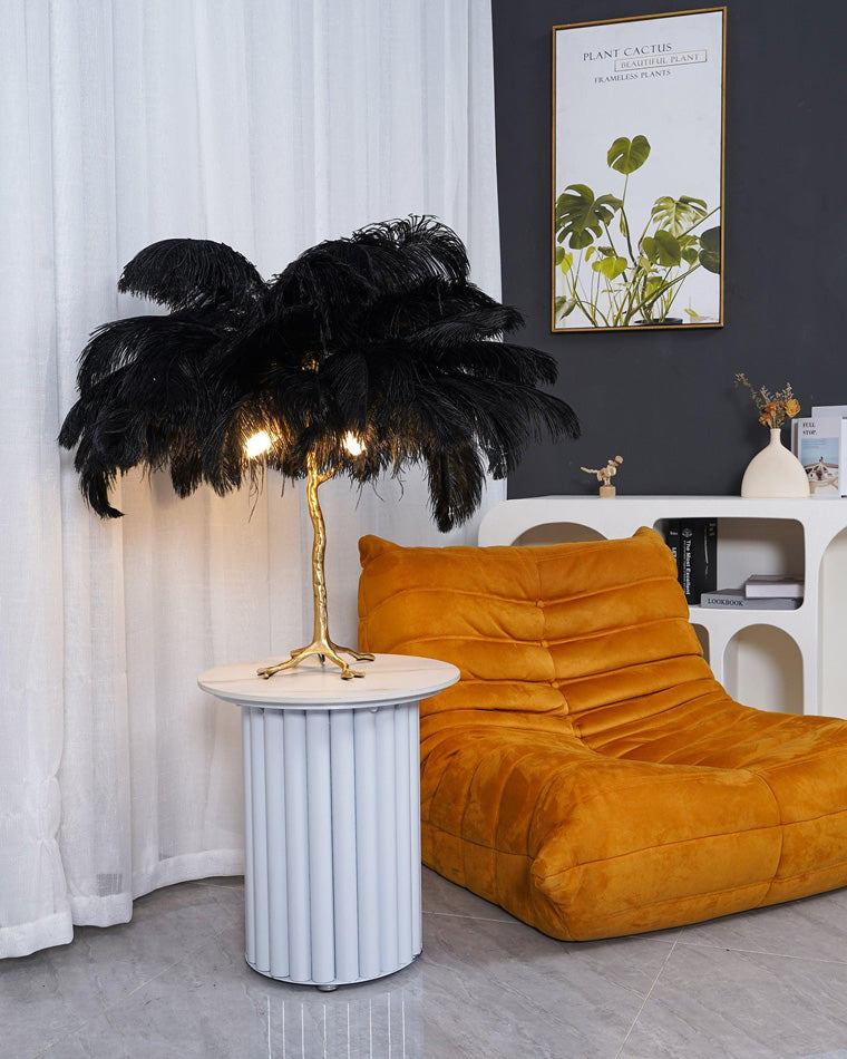 WOMO Feather Palm Tree Table Lamp-WM8016