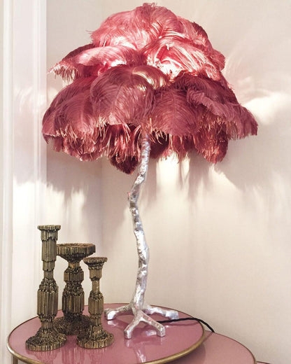 WOMO Feather Palm Tree Table Lamp-WM8016