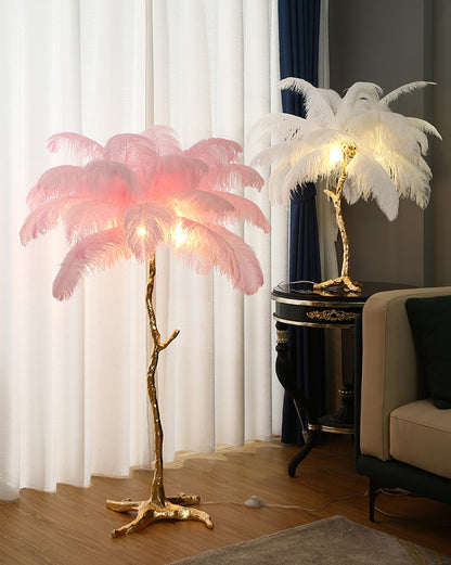 WOMO Feather Palm Tree Table Lamp-WM8016