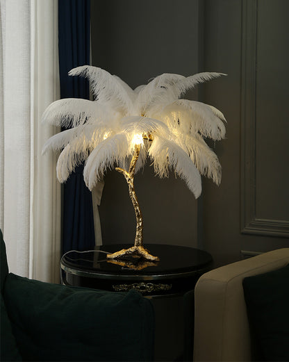 WOMO Feather Palm Tree Table Lamp-WM8016