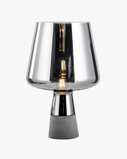 WOMO Smoked Glass Table Lamp-WM8018