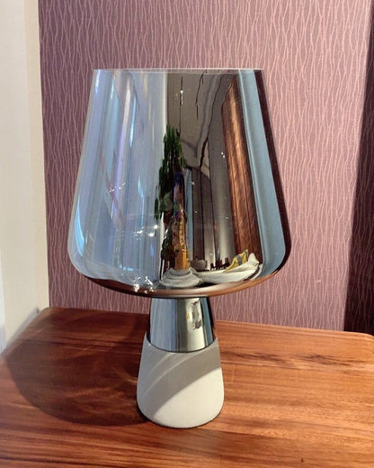 WOMO Smoked Glass Table Lamp-WM8018