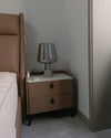 WOMO Smoked Glass Table Lamp-WM8018 thumbnail