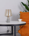 WOMO Smoked Glass Table Lamp-WM8018 thumbnail