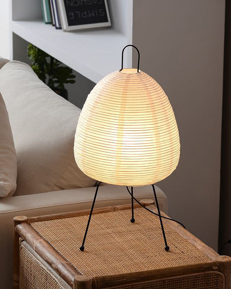 WOMO Japanese Tripod Paper Lantern Table Lamp-WM8023