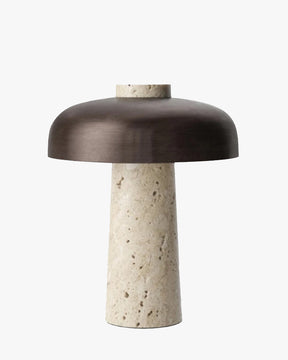 WOMO Mushroom Travertine Table Lamp-WM8027