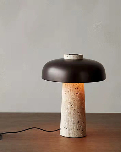 WOMO Mushroom Travertine Table Lamp-WM8027