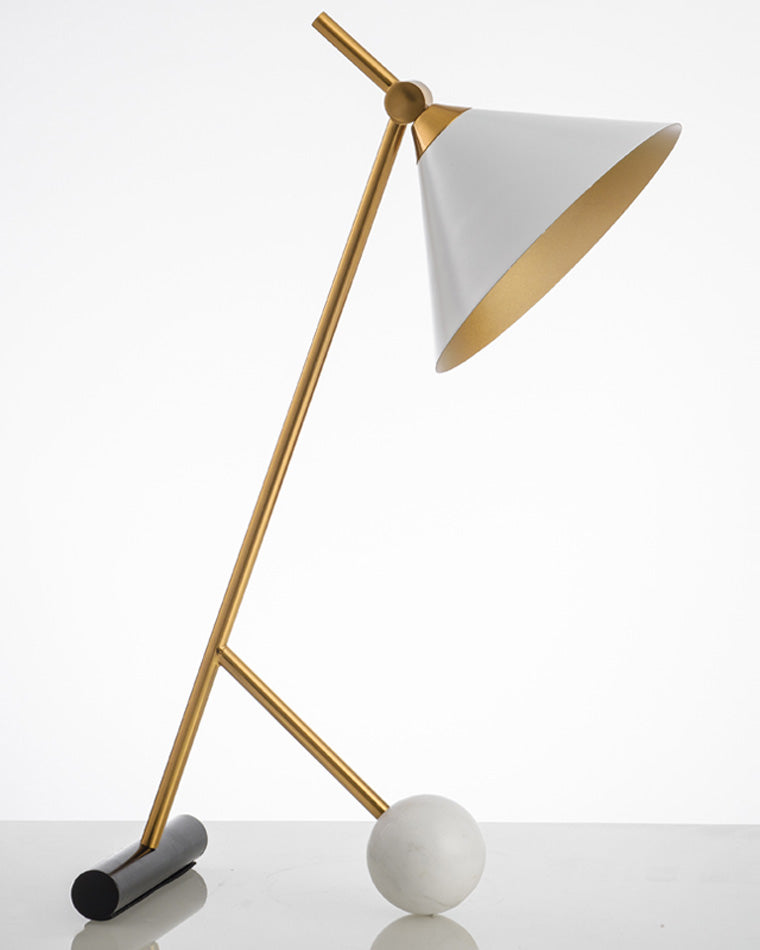 WOMO Unique Cone Articulating Marble Desk Lamp-WM8031