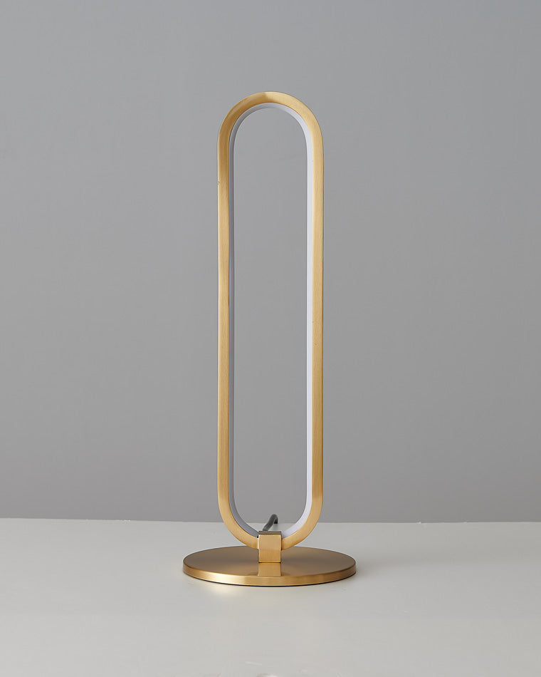 WOMO Long Oval LED Brass Table Lamp-WM8034