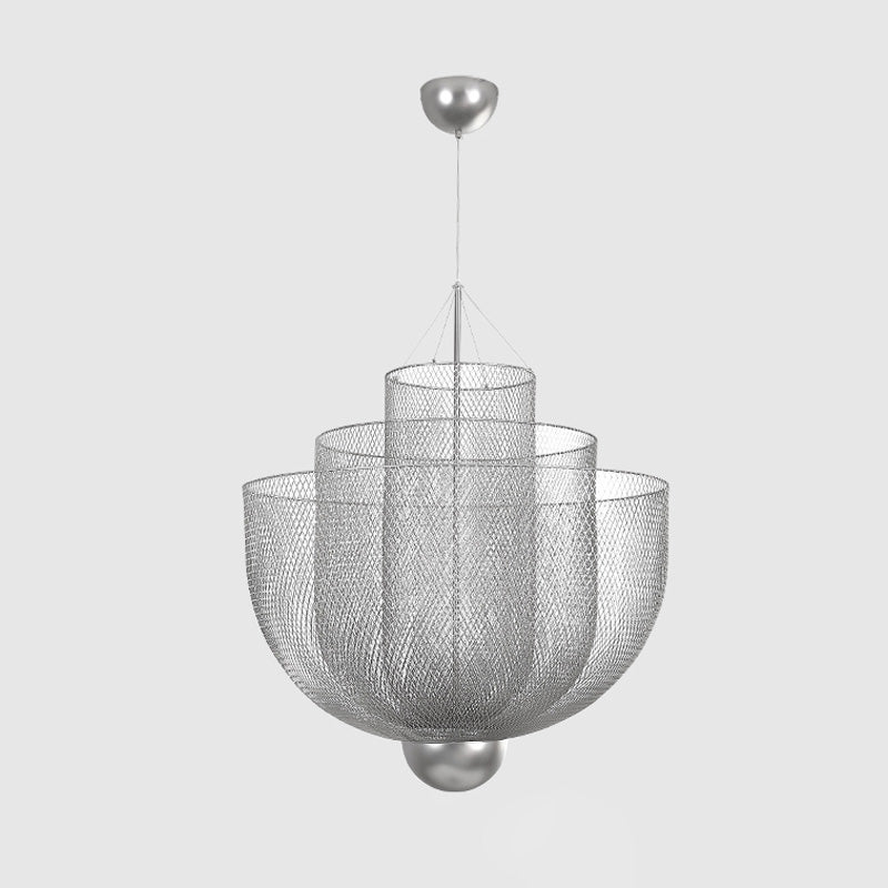 WOMO Mesh Uplight Vaulted Ceiling Pendant Chandelier-WM2069