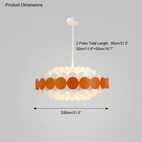 WOMO Scandi Scalloped Round Chandelier-WM2140