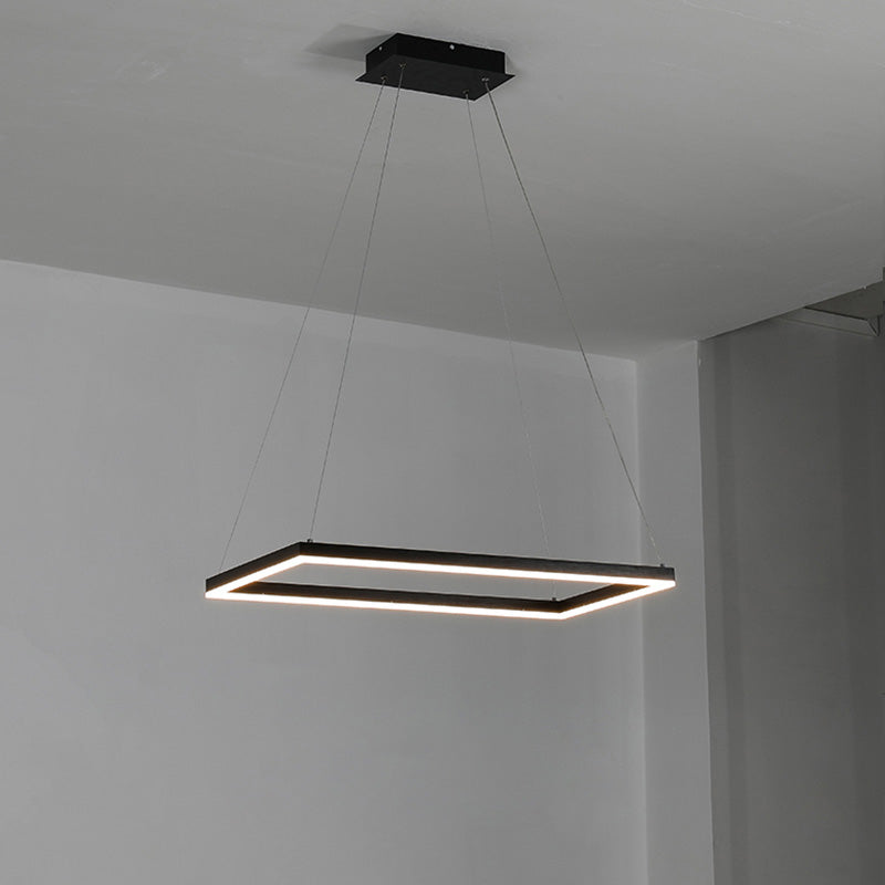 WOMO Tiered Rectangular LED Chandelier-WM2120