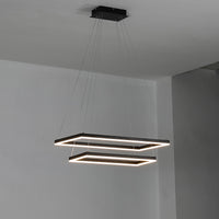 WOMO Tiered Rectangular LED Chandelier-WM2120