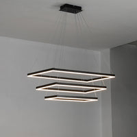 WOMO Tiered Rectangular LED Chandelier-WM2120