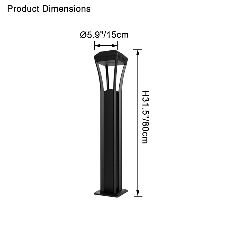 WOMO Hardwired Bollard Light-WM9053