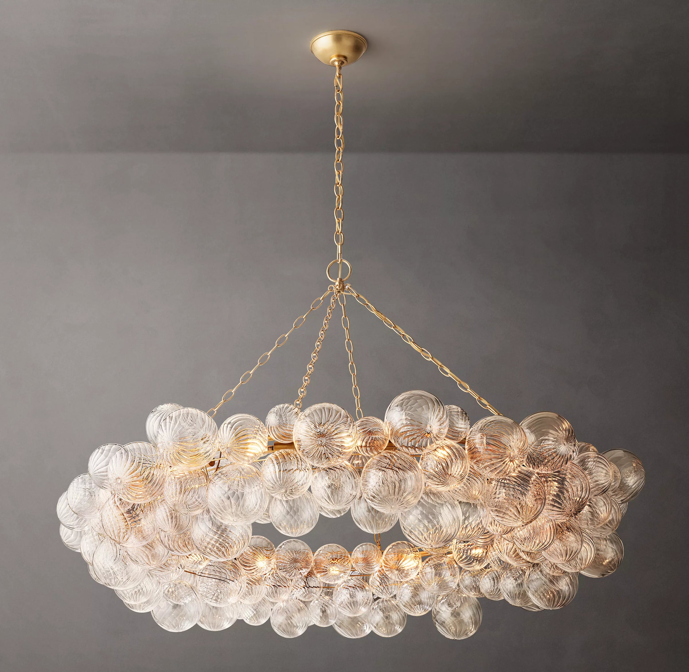 WOMO Glass Bubble Ring Chandelier - Talia