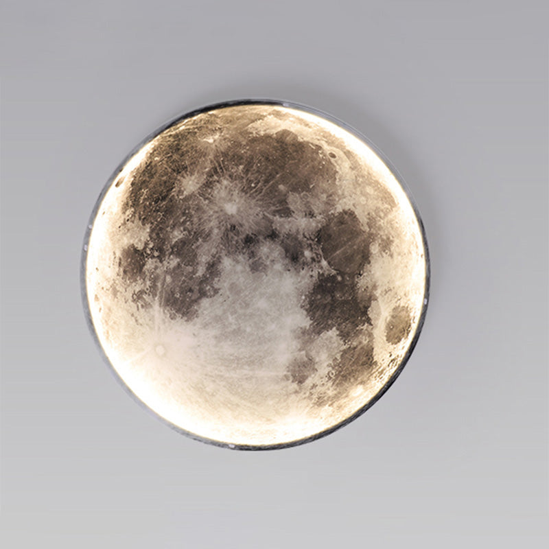 WOMO Moon/Earth Round Wall Sconce-WM6102