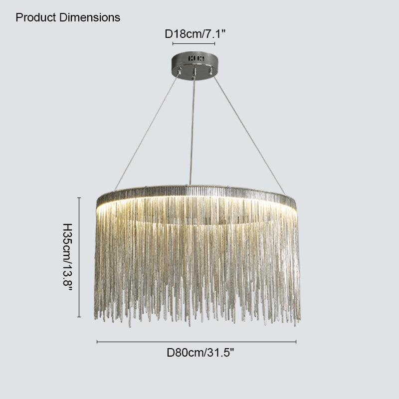 WOMO Tassel Round/Linear Chandelier-WM2062