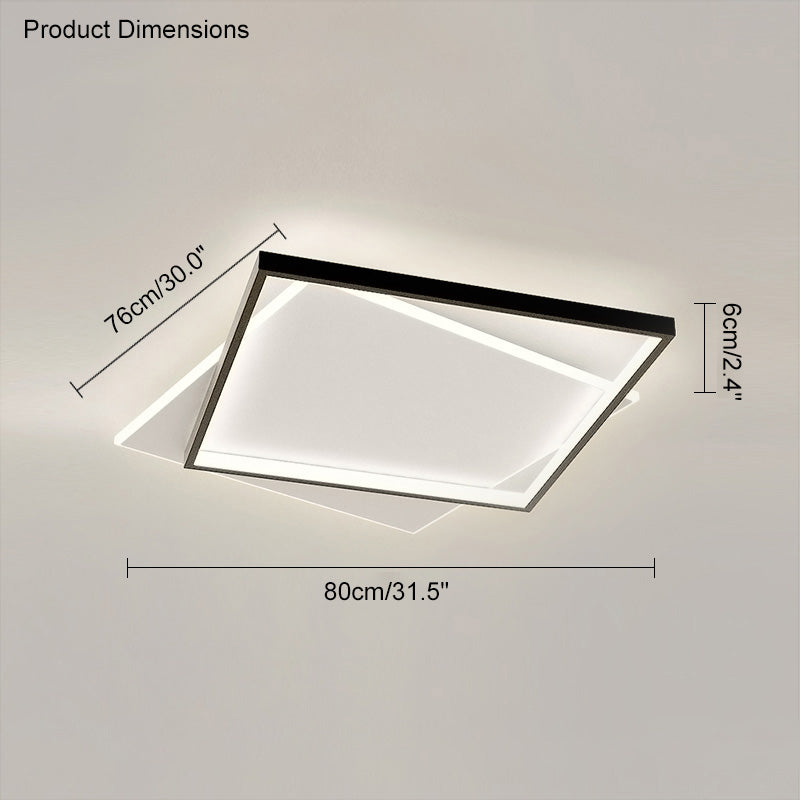 WOMO Flat Square Ceiling Light-WM1011