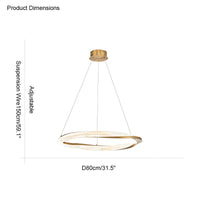 WOMO Möbius Circular LED Chandelier-WM2128
