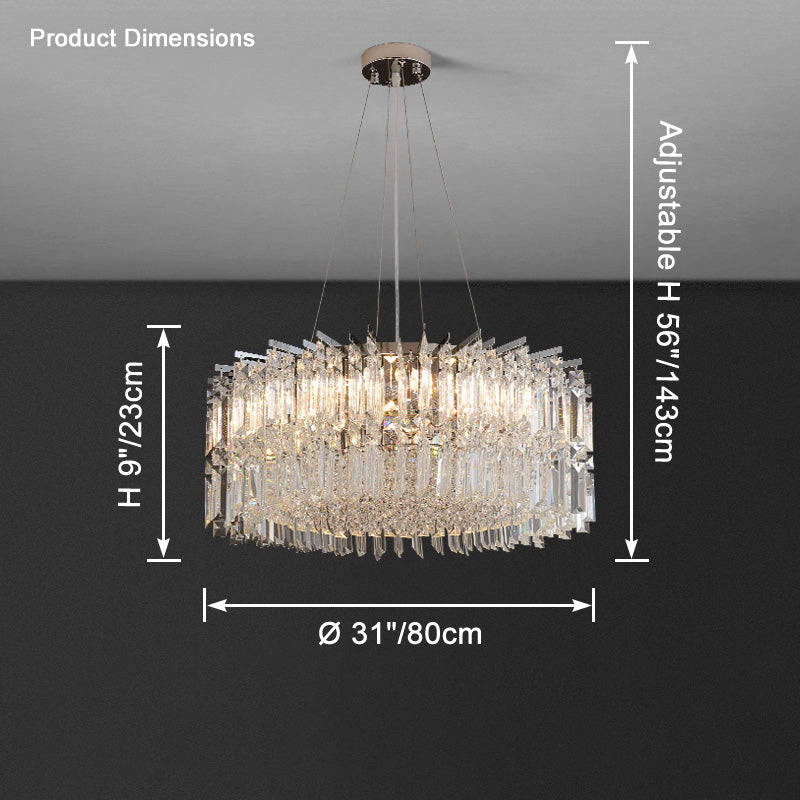 WOMO Round Crystal Chandelier-WM2626