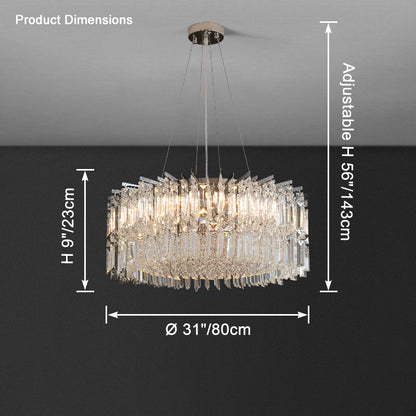 WOMO Round Crystal Chandelier-WM2626