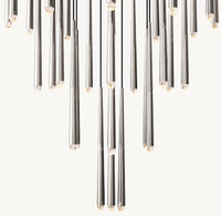 WOMO Pin Cascading Round Chandelier - Aquitaine