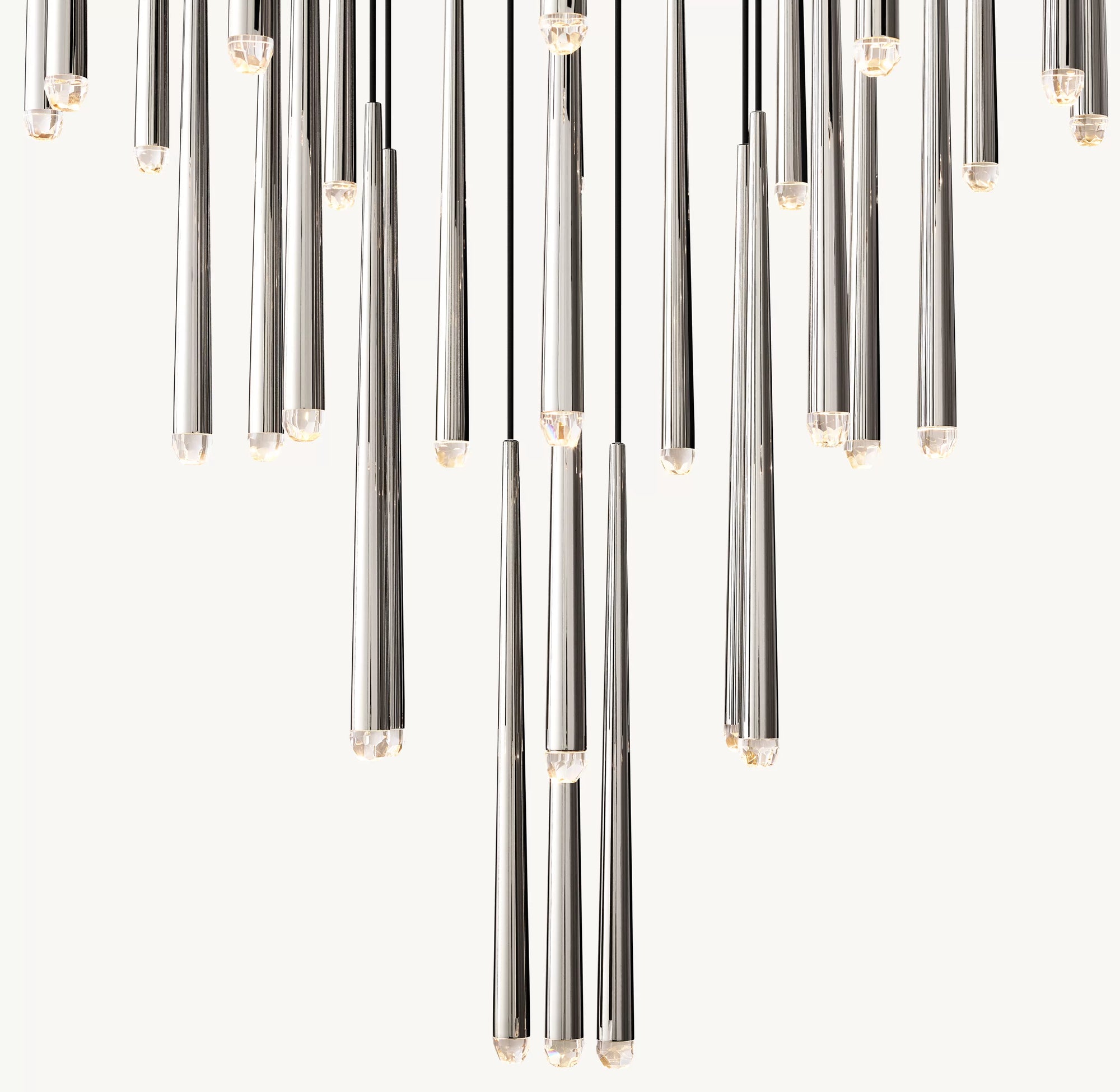 WOMO Pin Cascading Round Chandelier - Aquitaine