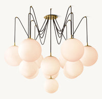 WOMO Alabaster Globe Spider Chandelier - Cirque