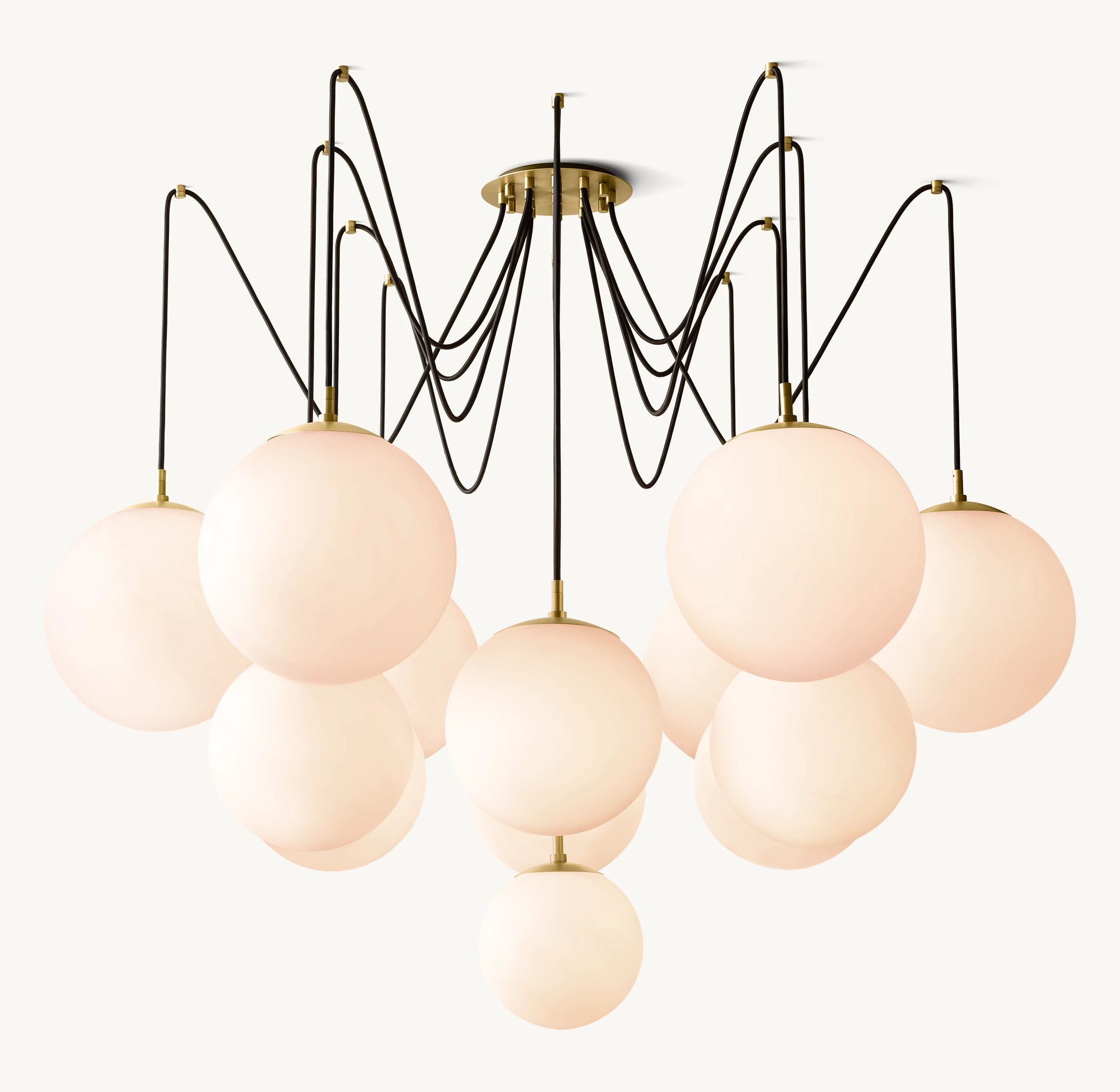 WOMO Alabaster Globe Spider Chandelier - Cirque