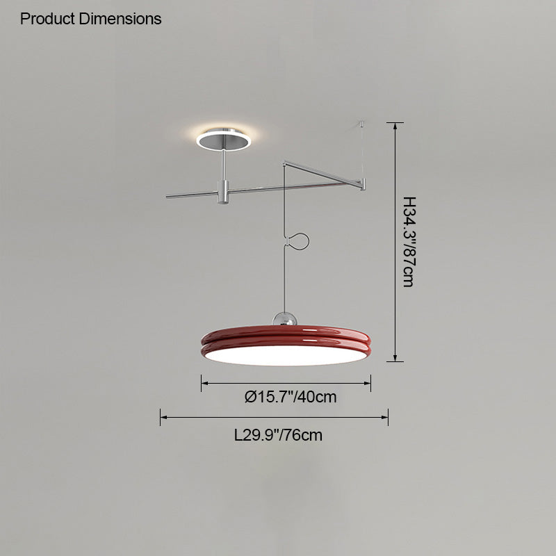 WOMO Disc Offset Pendant Light-WM2251