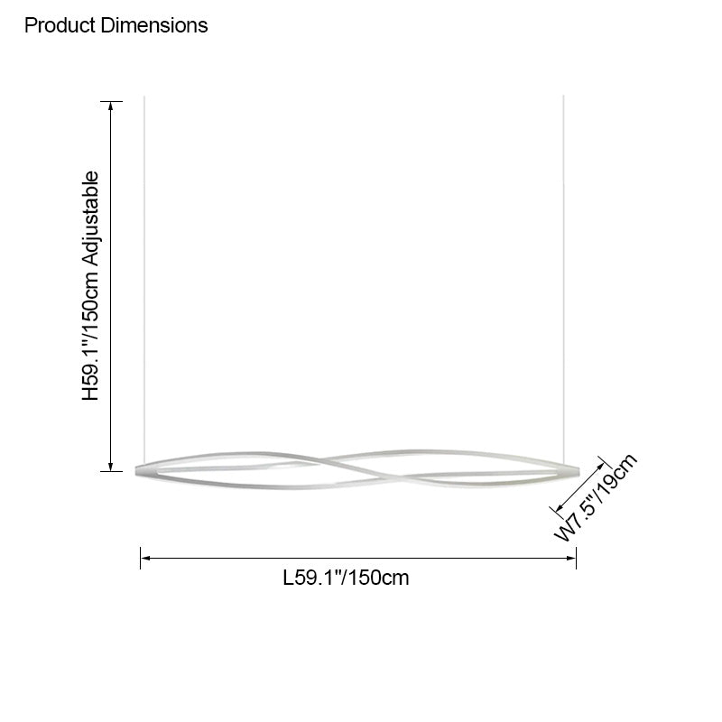WOMO Helix Horizontal/Vertical Chandelier-WM2245