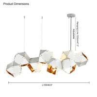 WOMO Long Steel Sculptural Chandelier-WM2076
