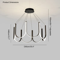 WOMO Minimal U-shaped Round chandelier-WM2143