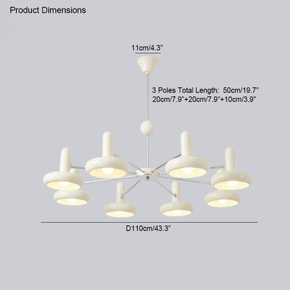 WOMO Adjustable Shaded Chandelier-WM2136